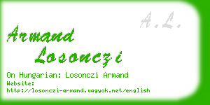 armand losonczi business card